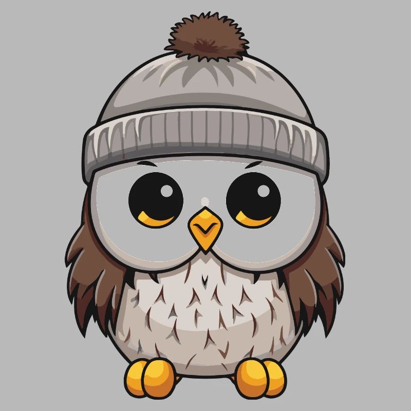Eule Comic Winter Cozy
