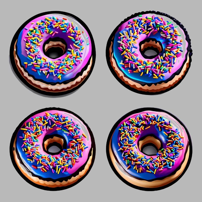 Vier Donuts