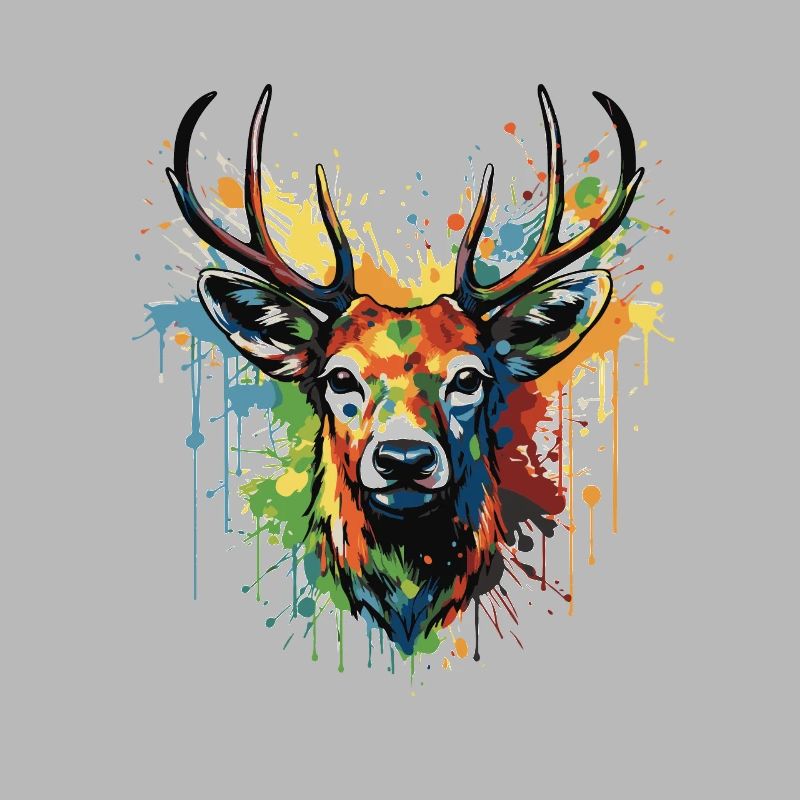 Hirsch Pop Art Kopf