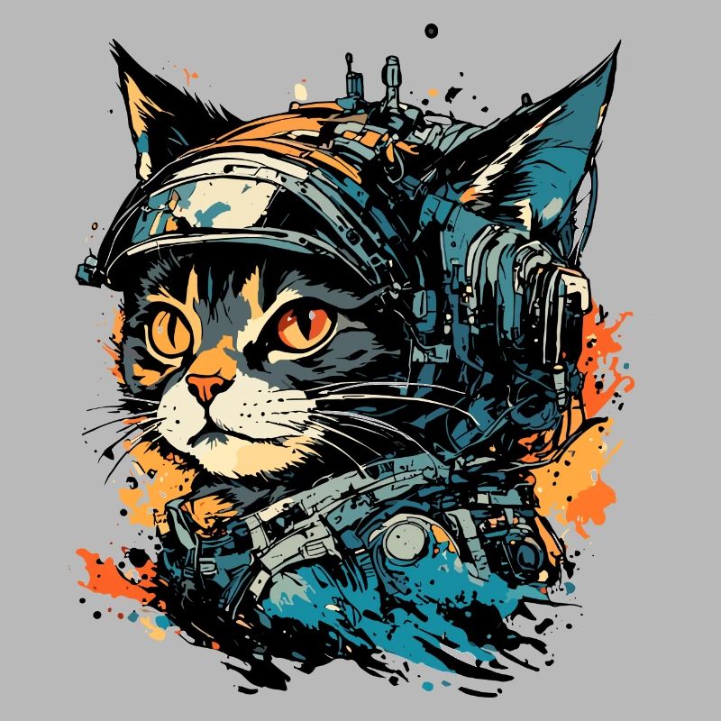 Astronaute / Espace / Vaisseau spatial / Vaisseau spatial / Chat