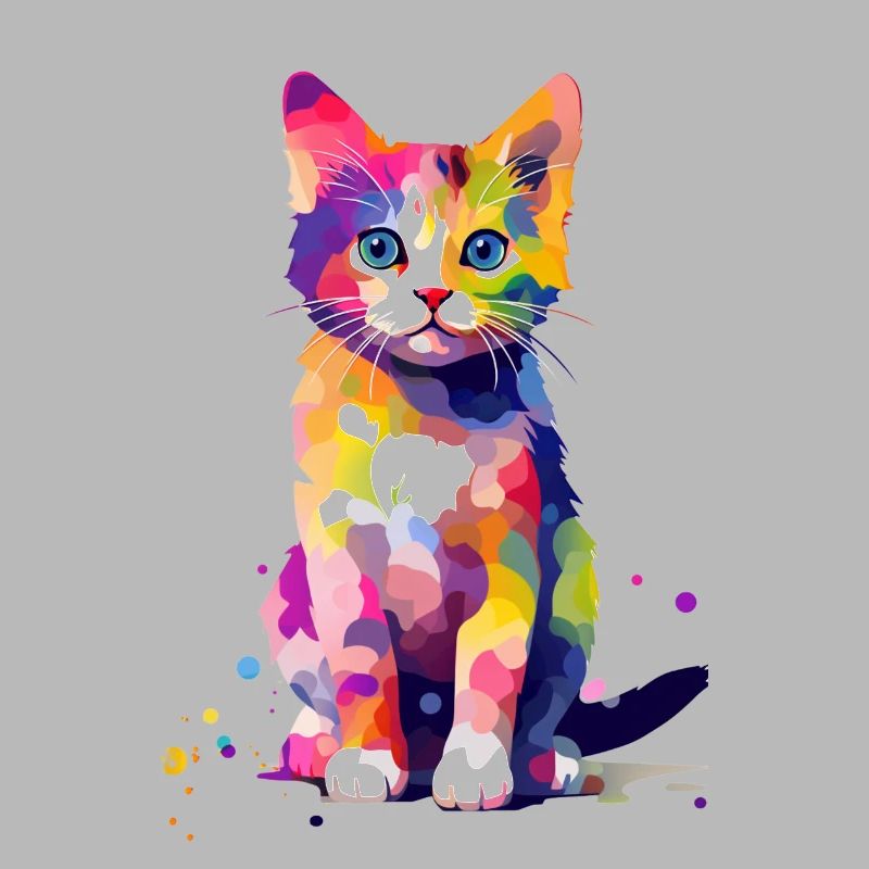 Éclaboussure de chat de peinture