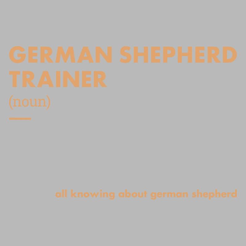 German Shepherd Trainer Definiton