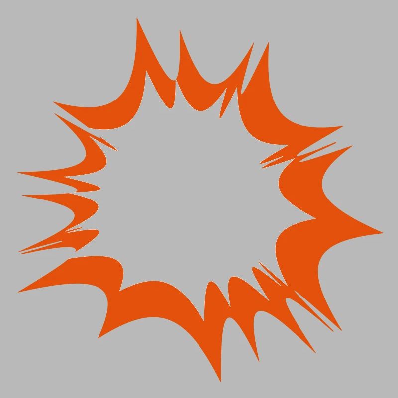 Speech comic bulle explosion