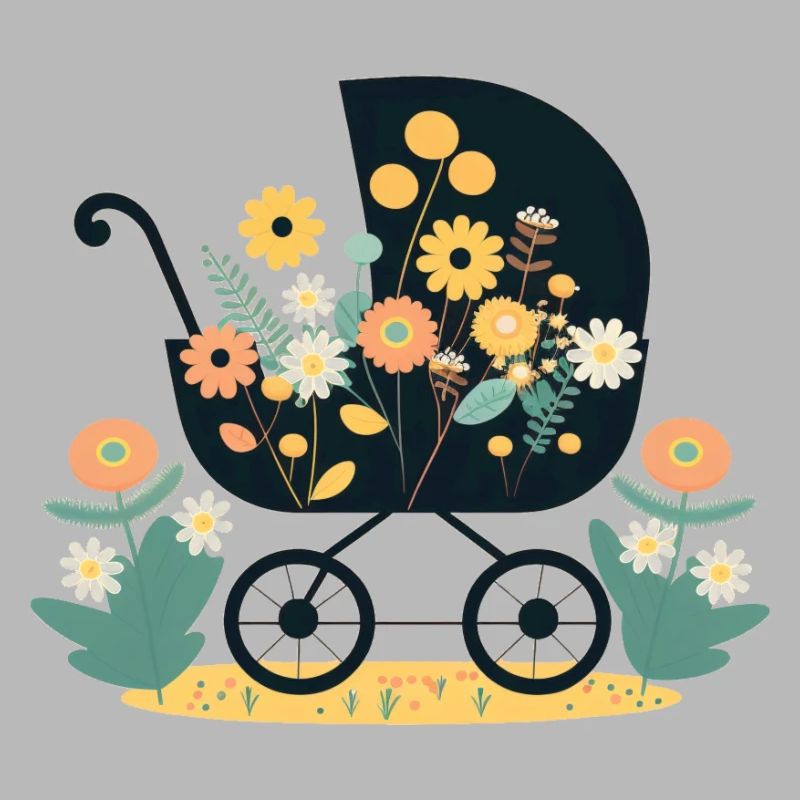 Flowery stroller 5
