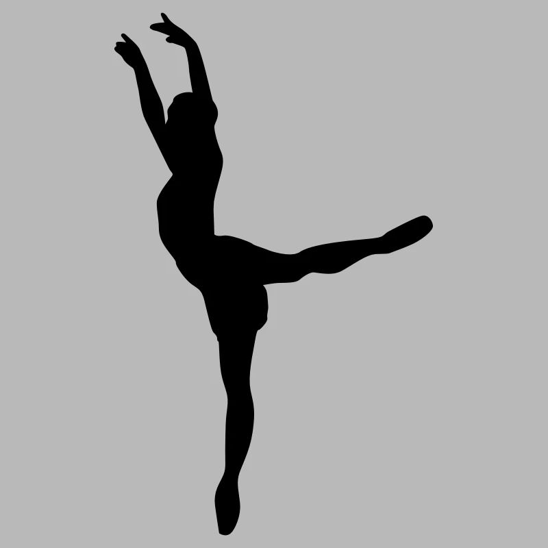 Danseuse de ballet vecteur Silhouette