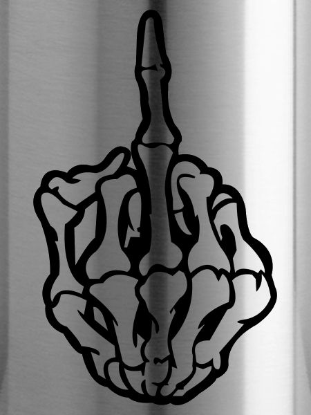 Skull Middle Finger