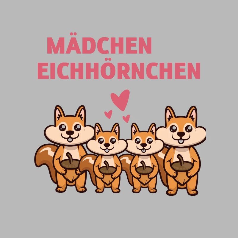 Nagetier Mädchen Geschenk Waldtier Eichhörnchen