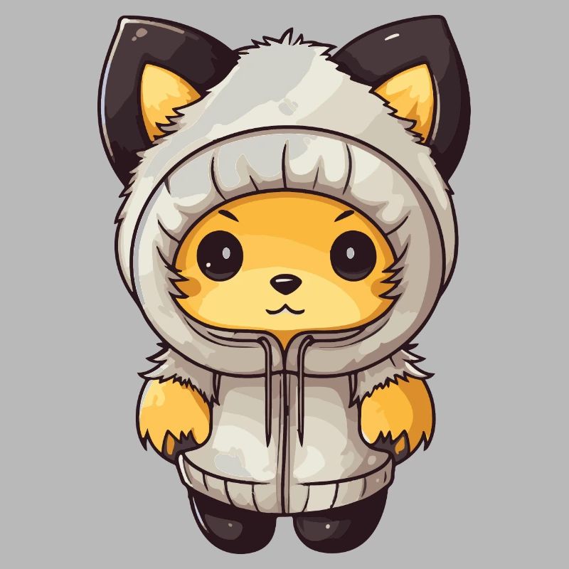 Fuchs Winter Comic Niedlich