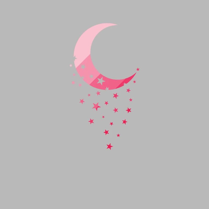 Lune avec astérisque ciel nocturne