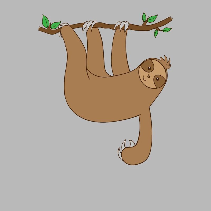 Faultier hängt am Baum