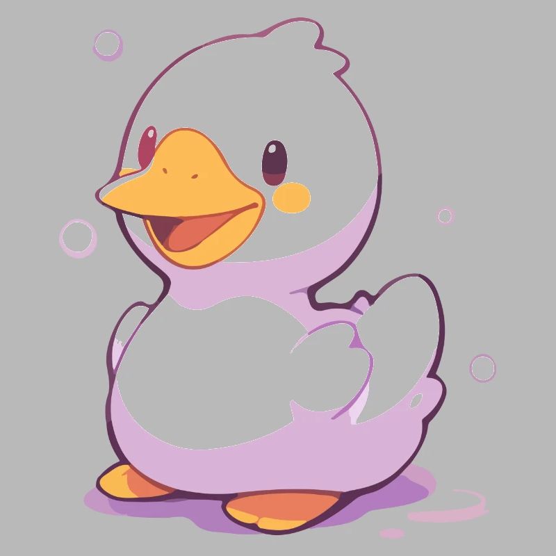 Canard joyeux - Conception de dessin animé heureux