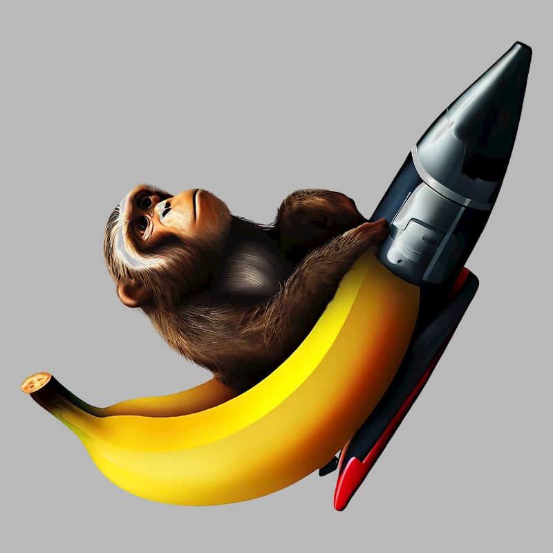 Rocket Banana Monkey Astronaut