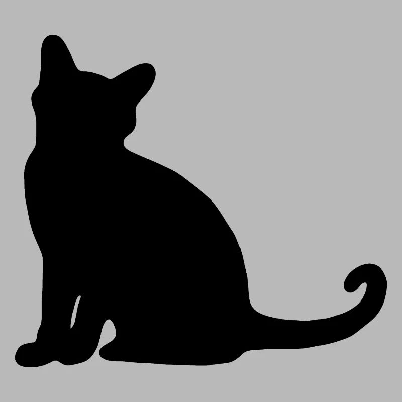 Chat silhouette siège