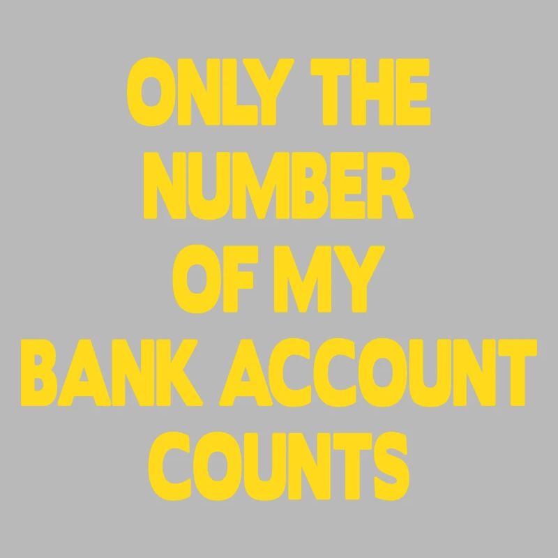 Seul le numéro de mon compte bancaire compte