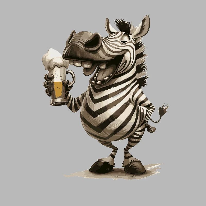 Zebra Bier Lustig