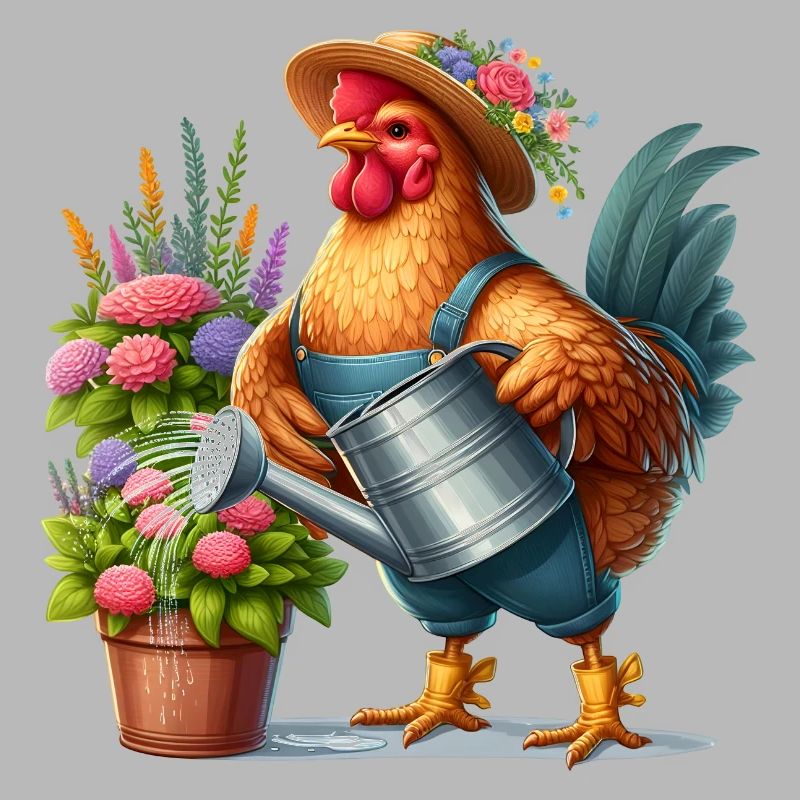 Le poulet comme jardinier