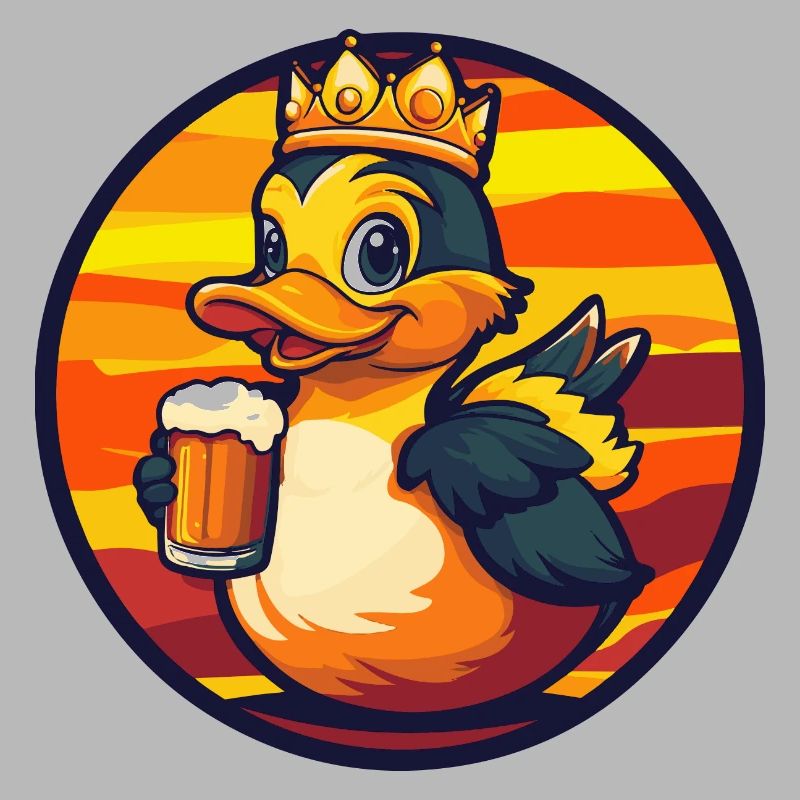 Bande dessinée de bière de canard