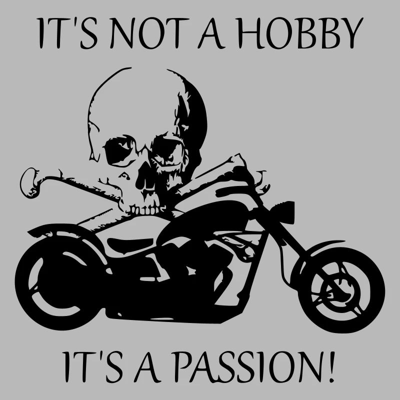 Motorcycle saying skull