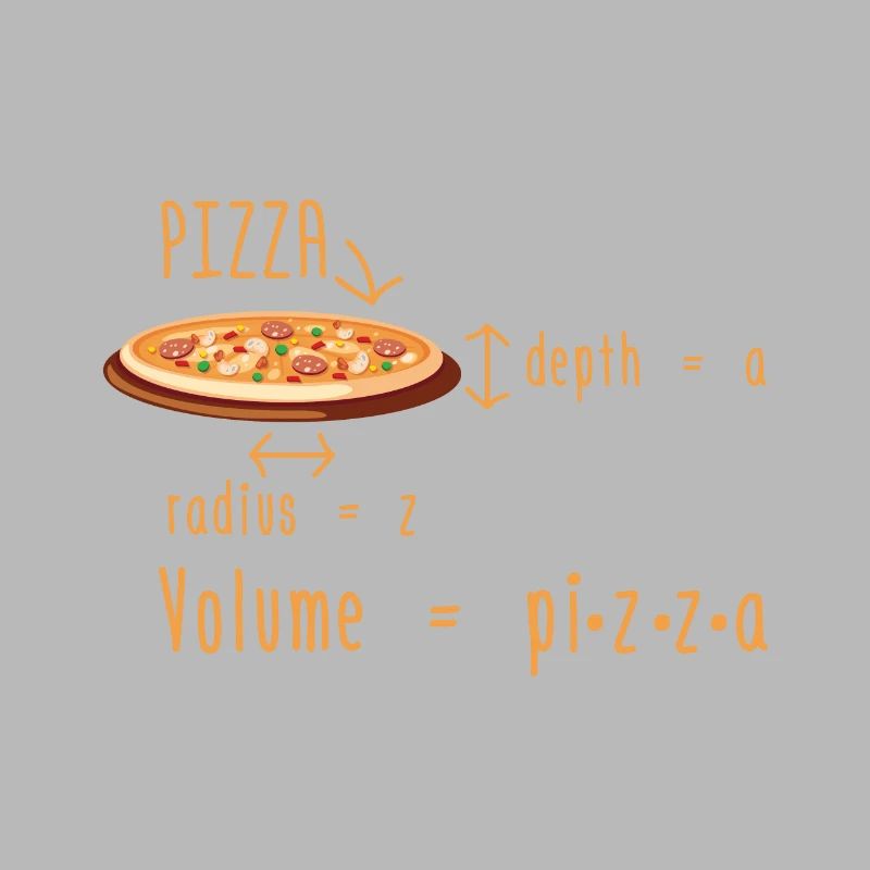 Pizza de mathématicien | Idée cadeau maths mathématiques