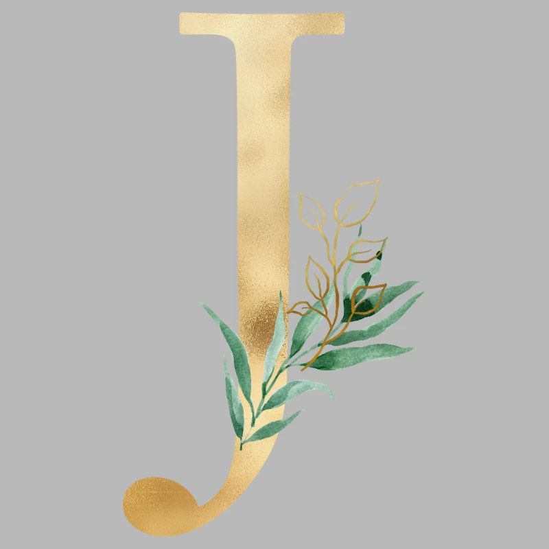 Customizable Monogram J Botany