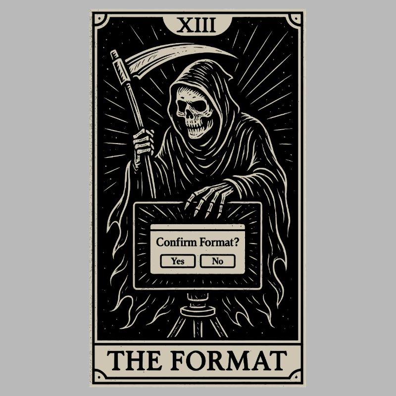 Datahoarding Tarot: Tod des Formats