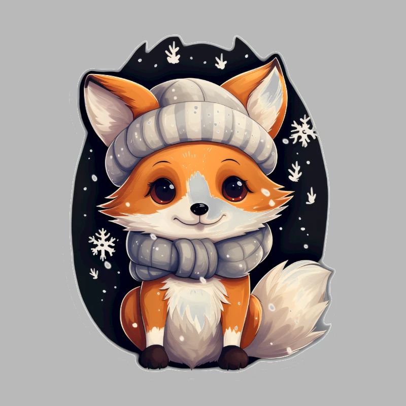 Fuchs in Winternacht