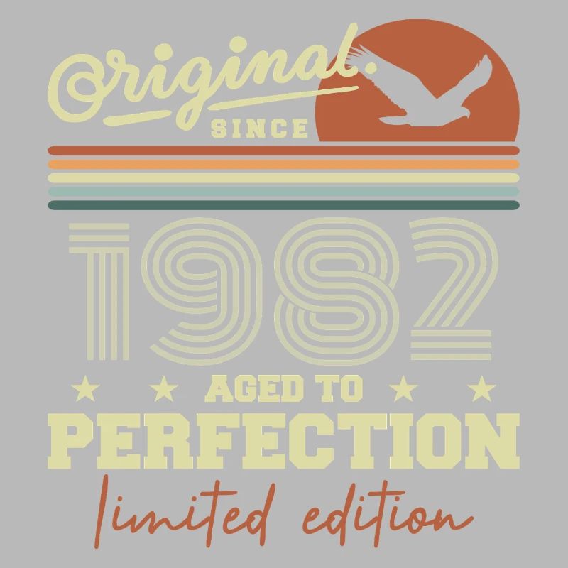 Original 1982 cadeau anniversaire 1945 rétro 1982