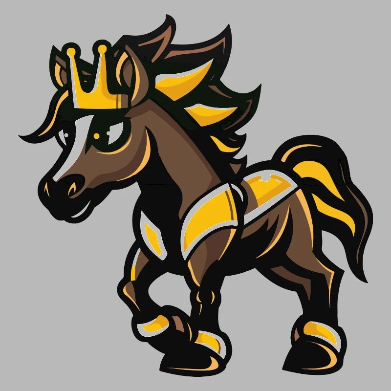 Horse Comic Crown