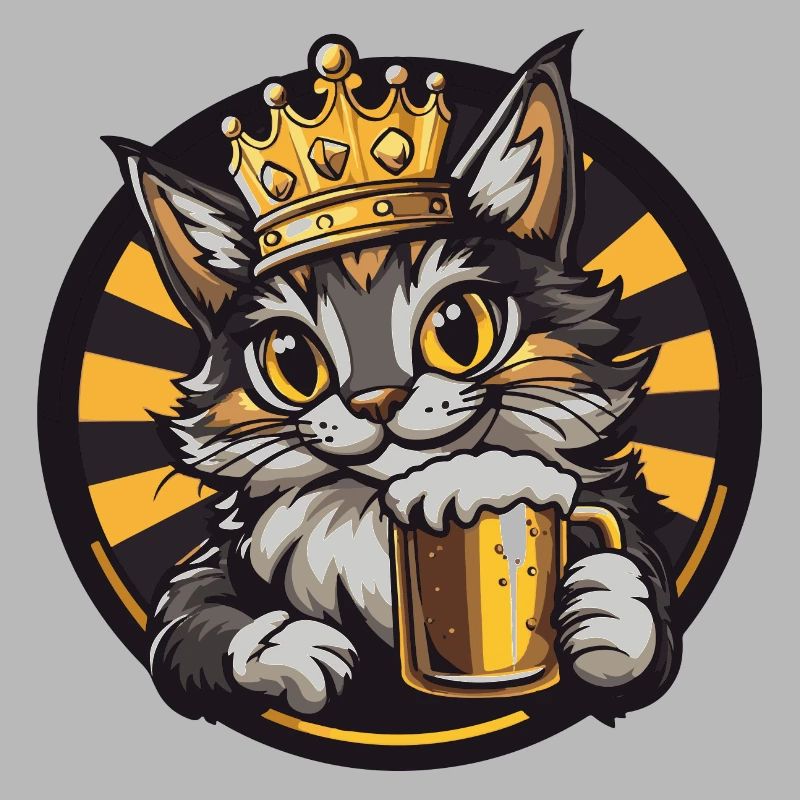 Katze Bier Comic