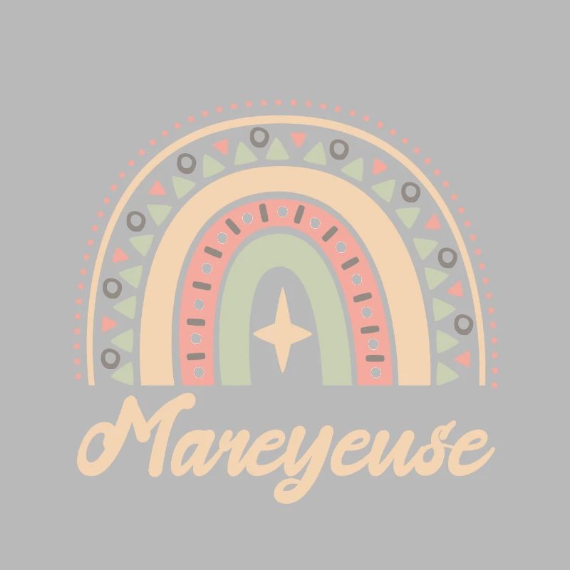 Cadeau Mareyeuse. Boho Rainbow mareyeuse.