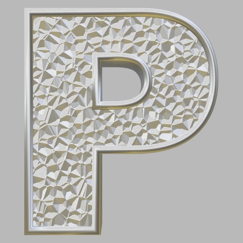 P, letter, letter P, initial, initial P, monogram,