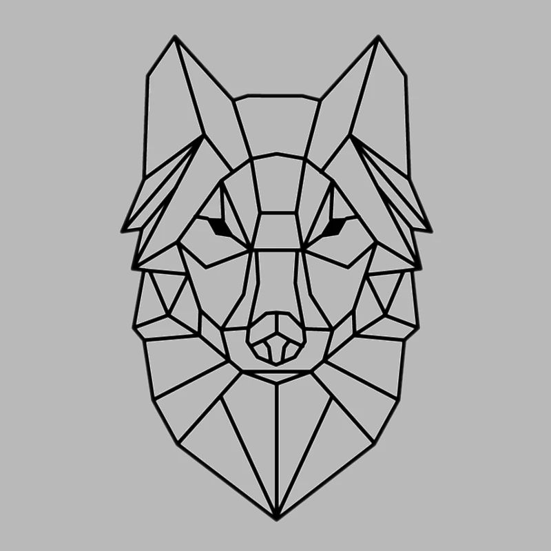Conception de tête de loup simple