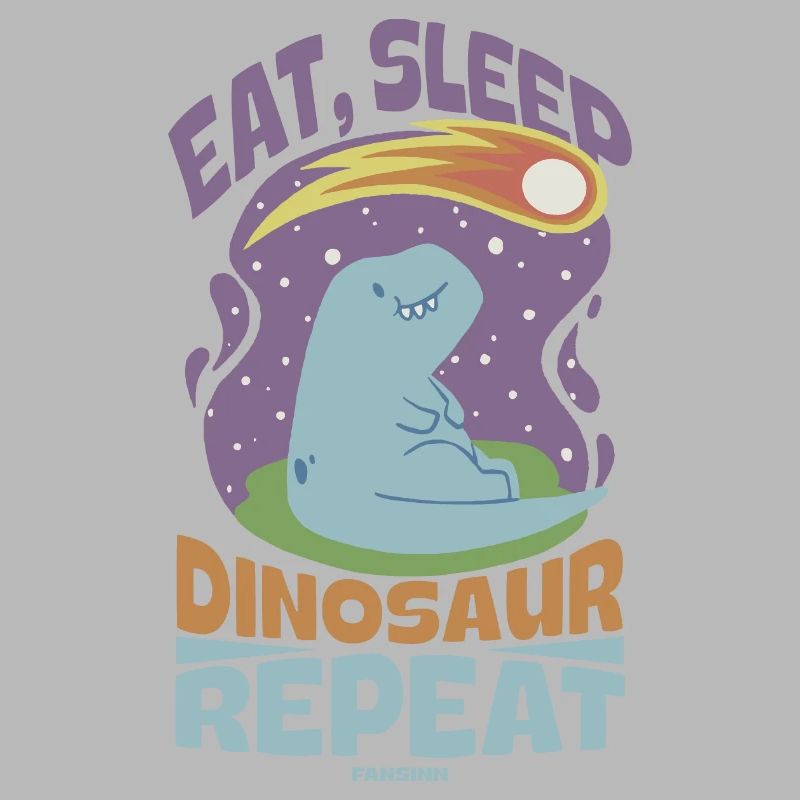 Manger dormir dinosaure répéter
