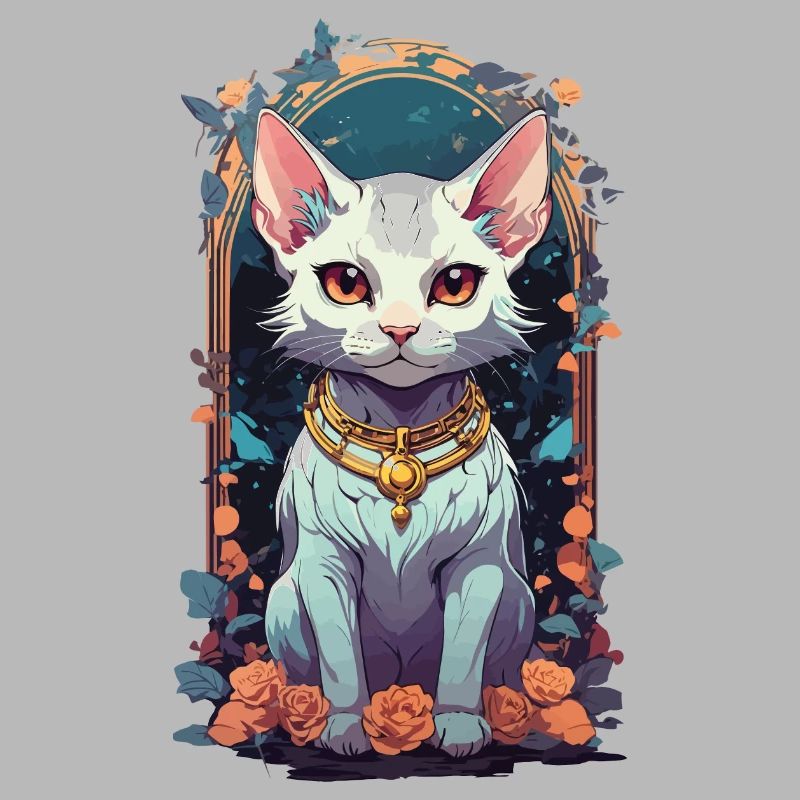 Conception esthétique de chat gothique mignon