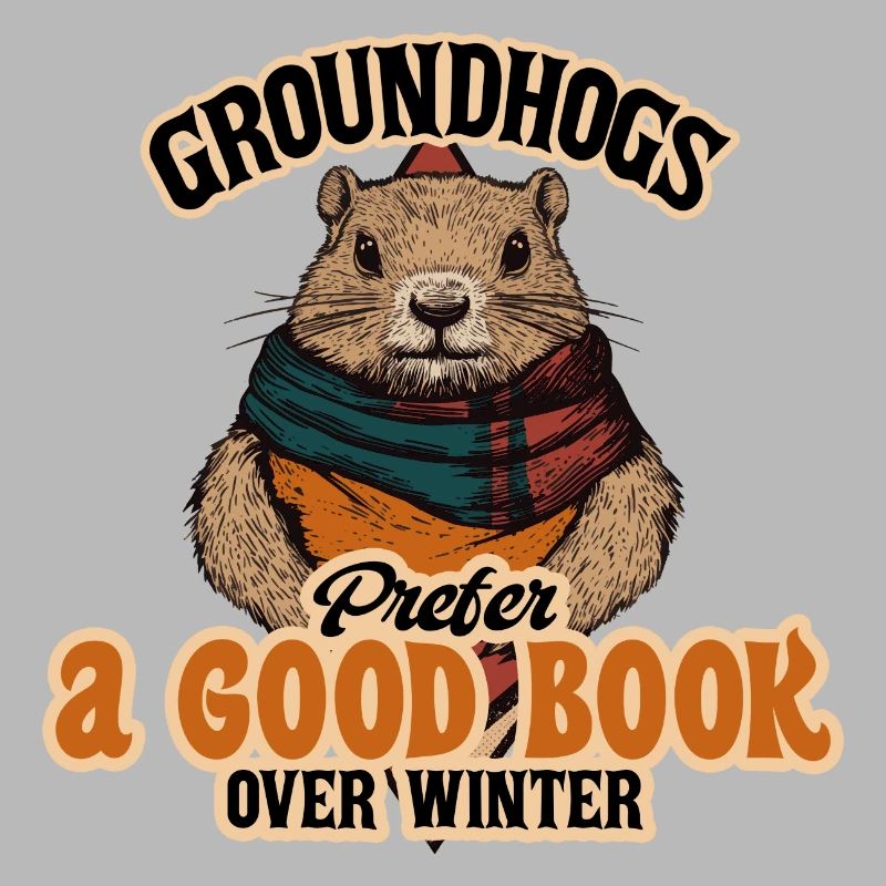 Groundhogs Prefer A Good Book Over Winter