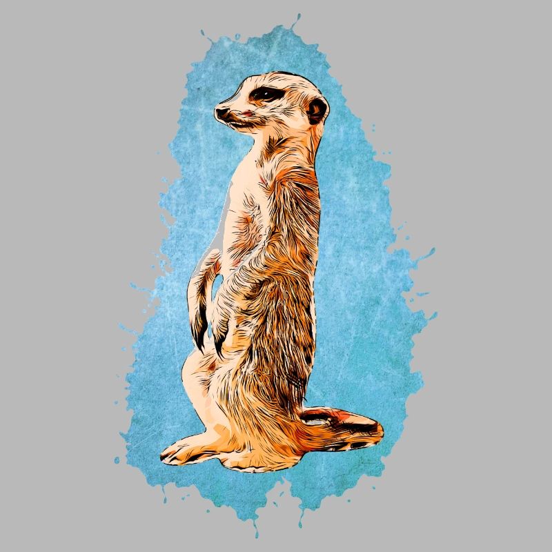 Erdmännchen - Blau