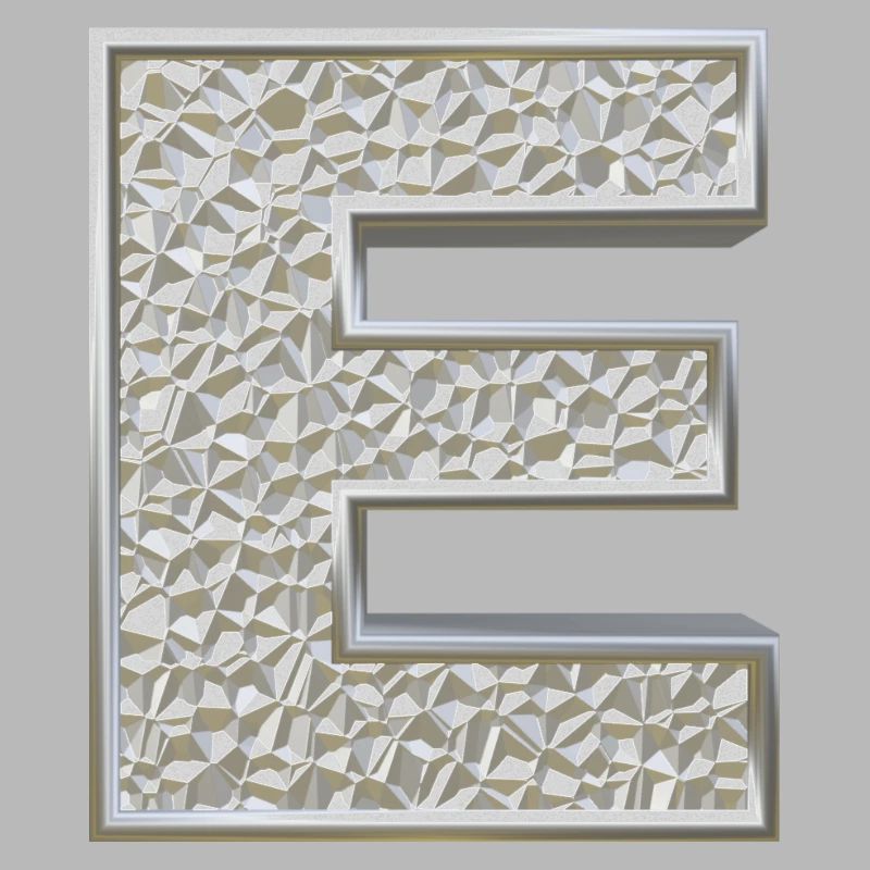 E, letter, letter E, initial, initial E, monogram,