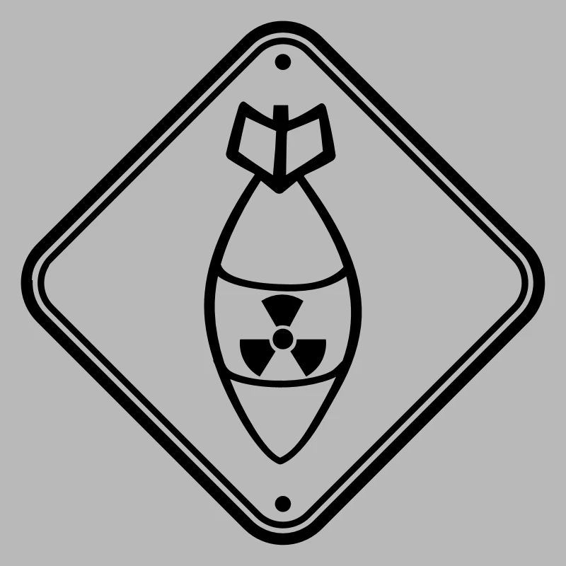 bouclier danger attention attention bombe atomique