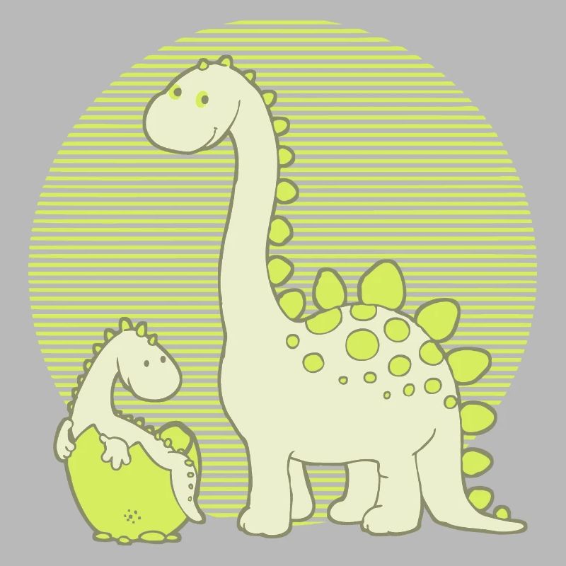 Dinosaur Mom with Hatching Egg