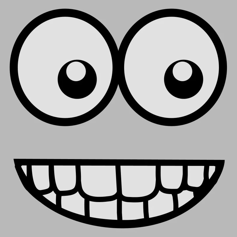 Visage comique drôle (Crazy & Cool) - Smiley