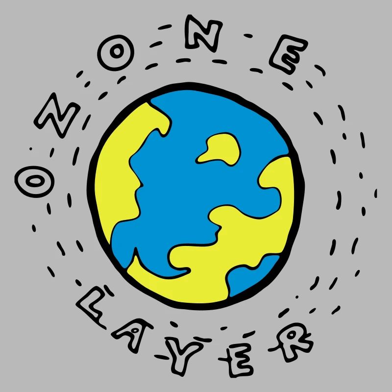 Earth's Ozone Layer Drawing