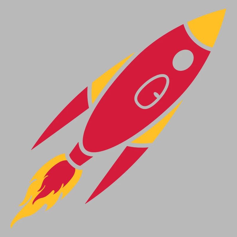 Clipart red rocket