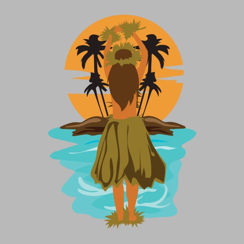 Hawaii Hula-Tanz Hula-Mädchen Geschenkidee