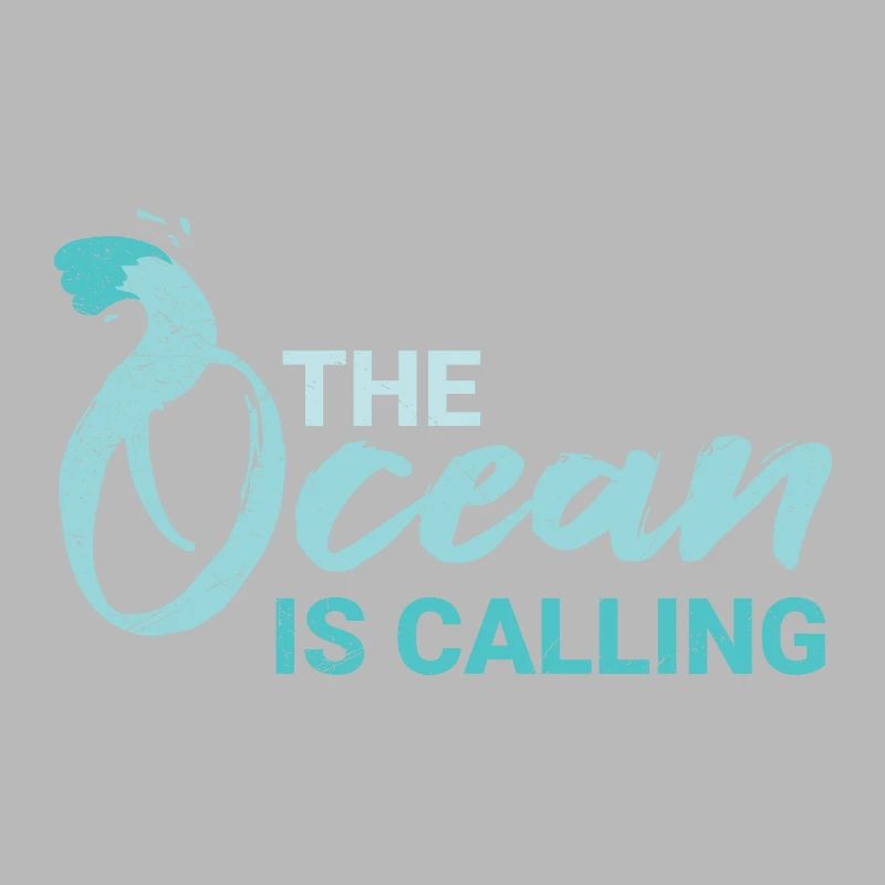 The Ocean Is Calling Surfer Taucher Geschenkidee