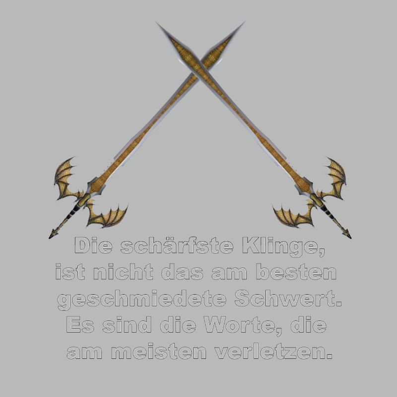 Die schärfste Klinge sind Worte