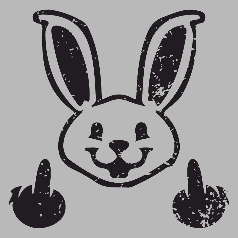 Cheeky Rabbit - cheeky - middle finger