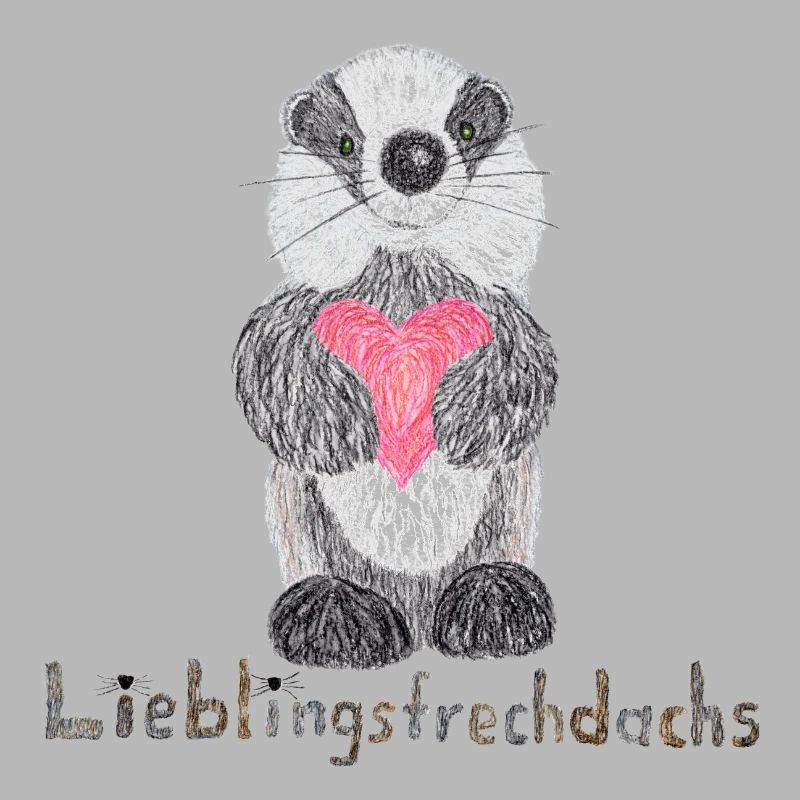 Lieblingsfrechdachs mit Herz
