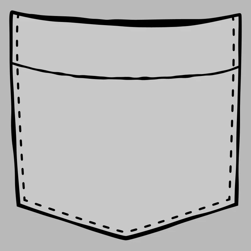 Conception de poche de poitrine vide