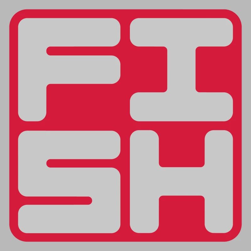 Text Logo Fish