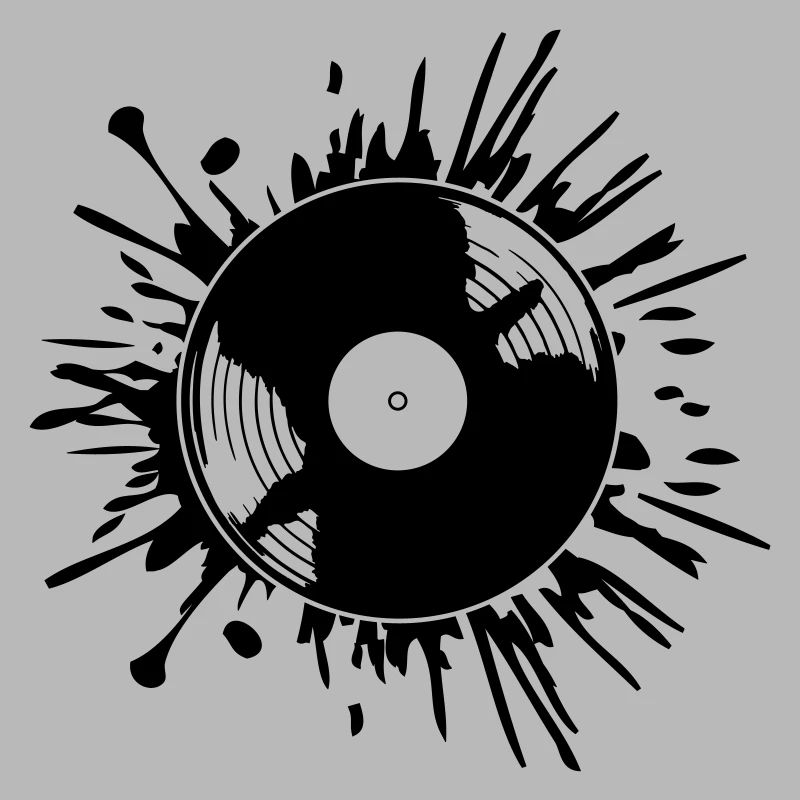 Gouttes de taches de couleur de disque vinyle